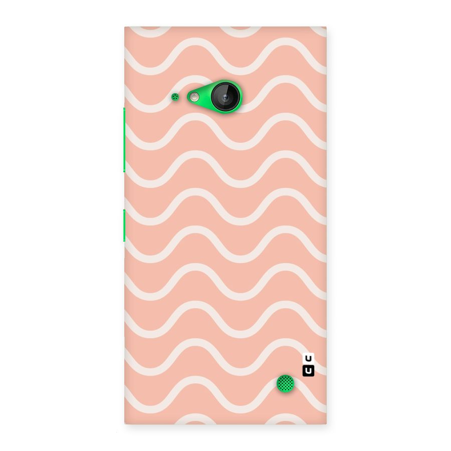Pastel Peach Waves Back Case for Lumia 730