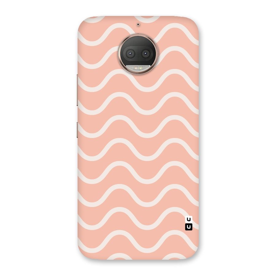 Pastel Peach Waves Back Case for Moto G5s Plus
