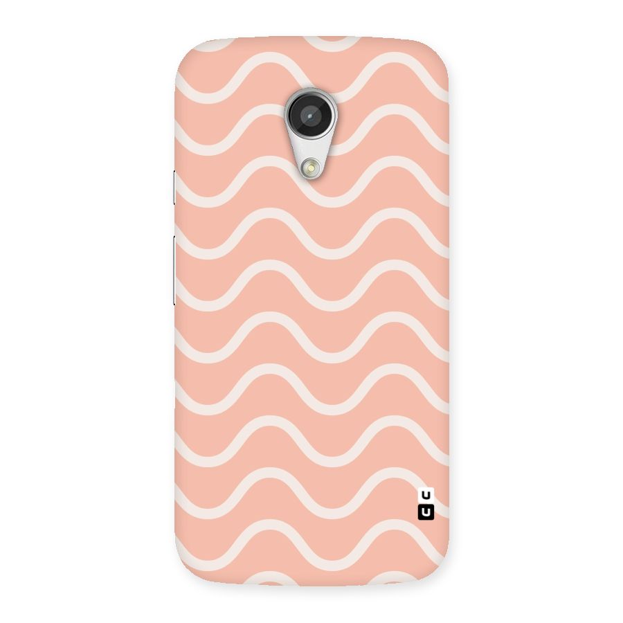 Pastel Peach Waves Back Case for Moto G 2nd Gen