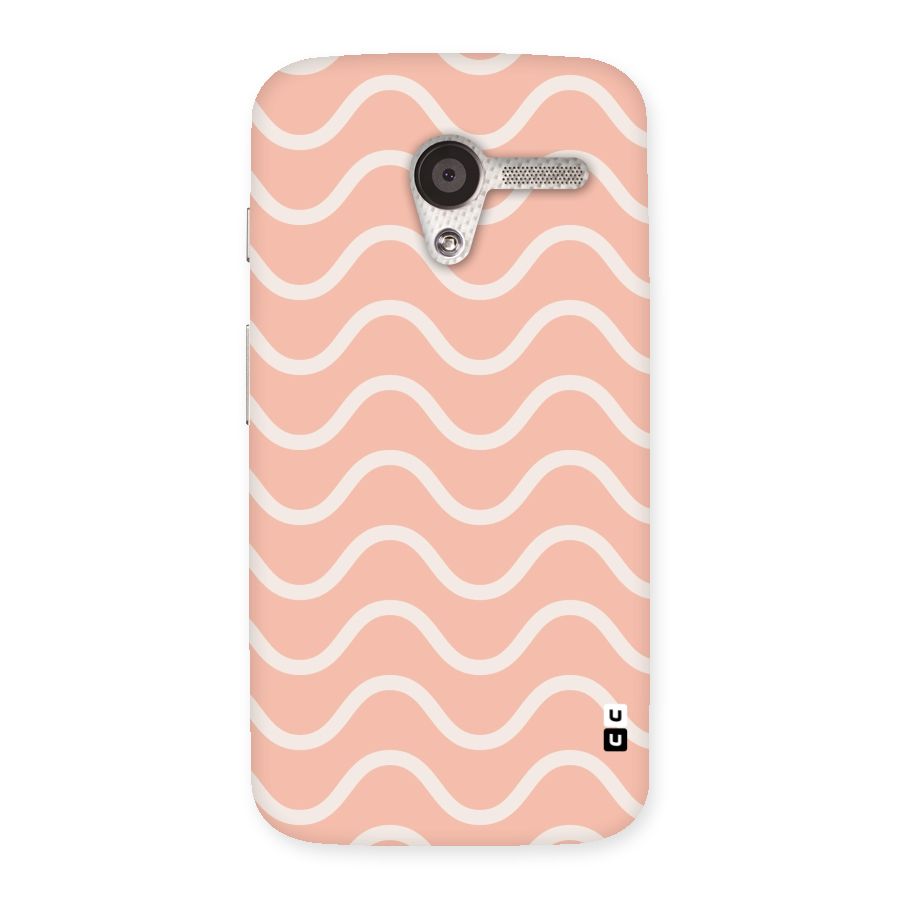 Pastel Peach Waves Back Case for Moto X
