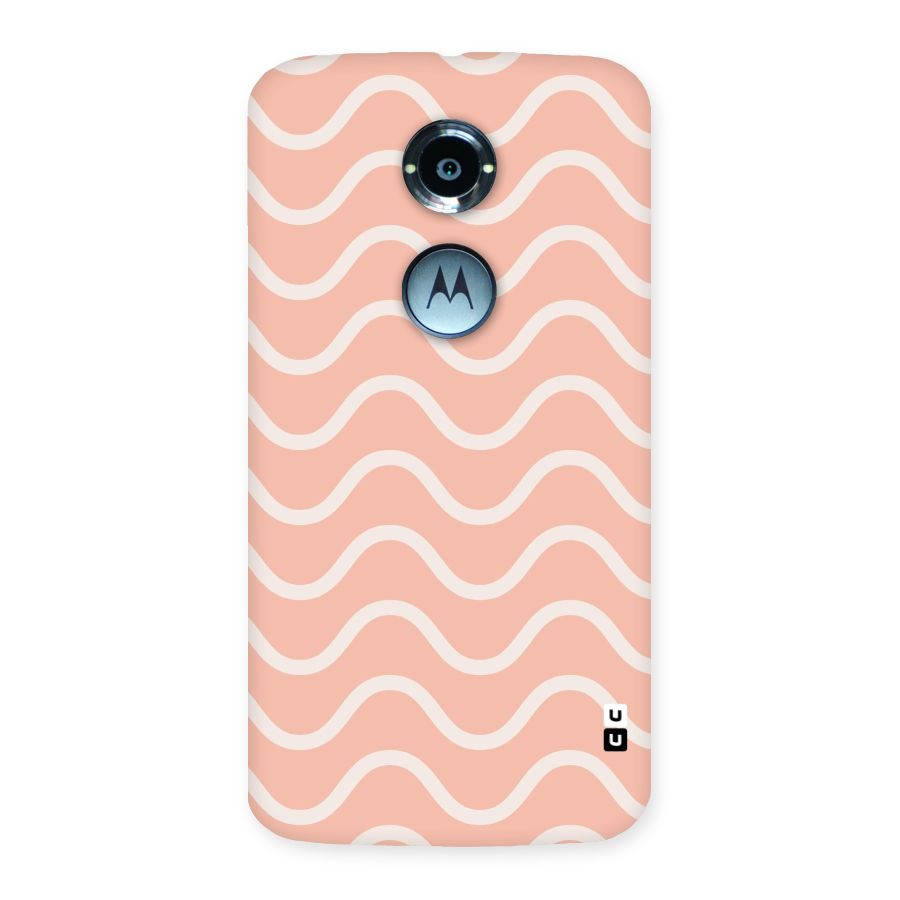 Pastel Peach Waves Back Case for Moto X 2nd Gen