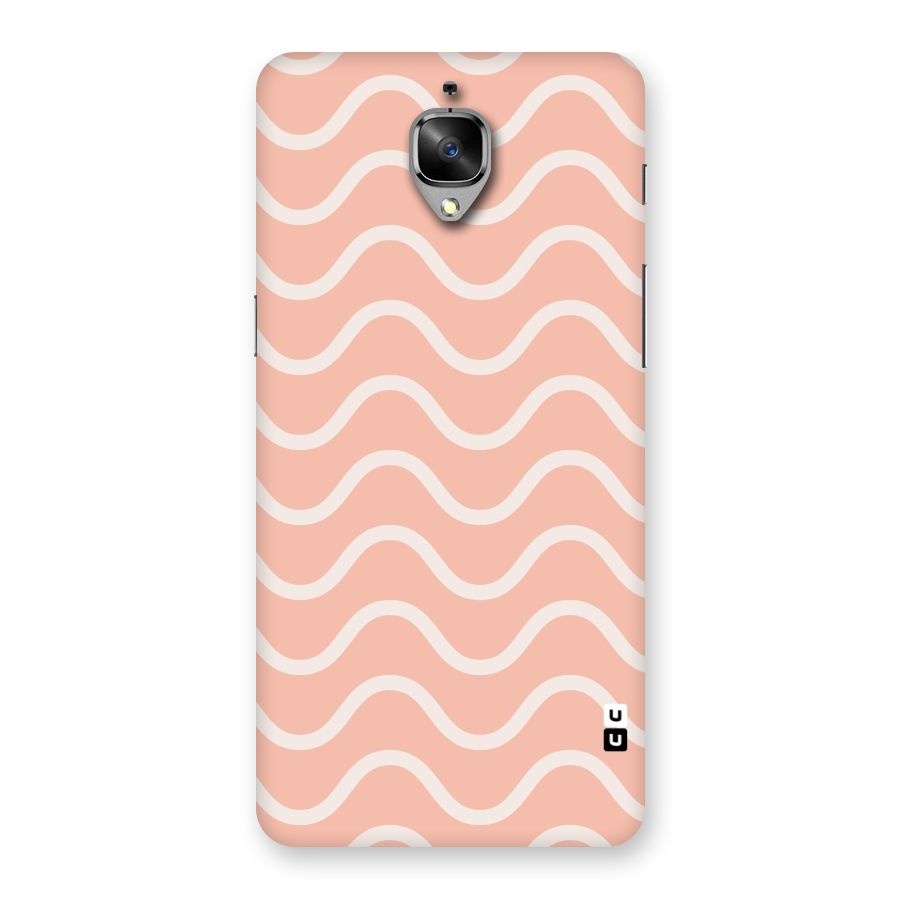 Pastel Peach Waves Back Case for OnePlus 3T