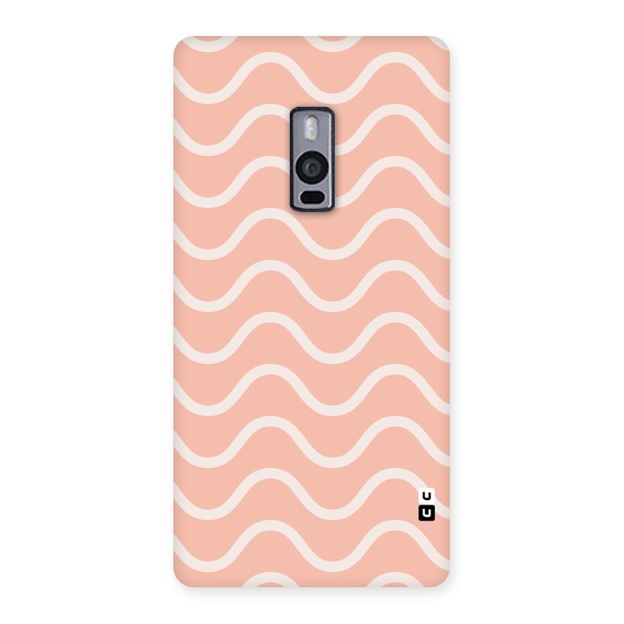 Pastel Peach Waves Back Case for OnePlus Two
