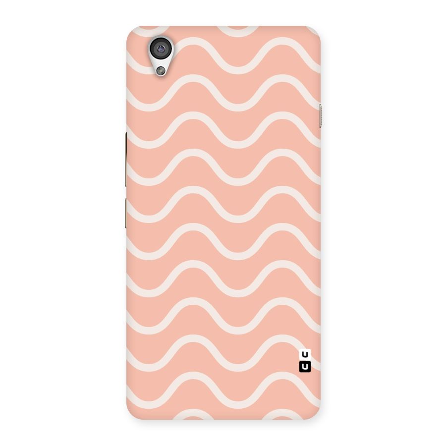 Pastel Peach Waves Back Case for OnePlus X