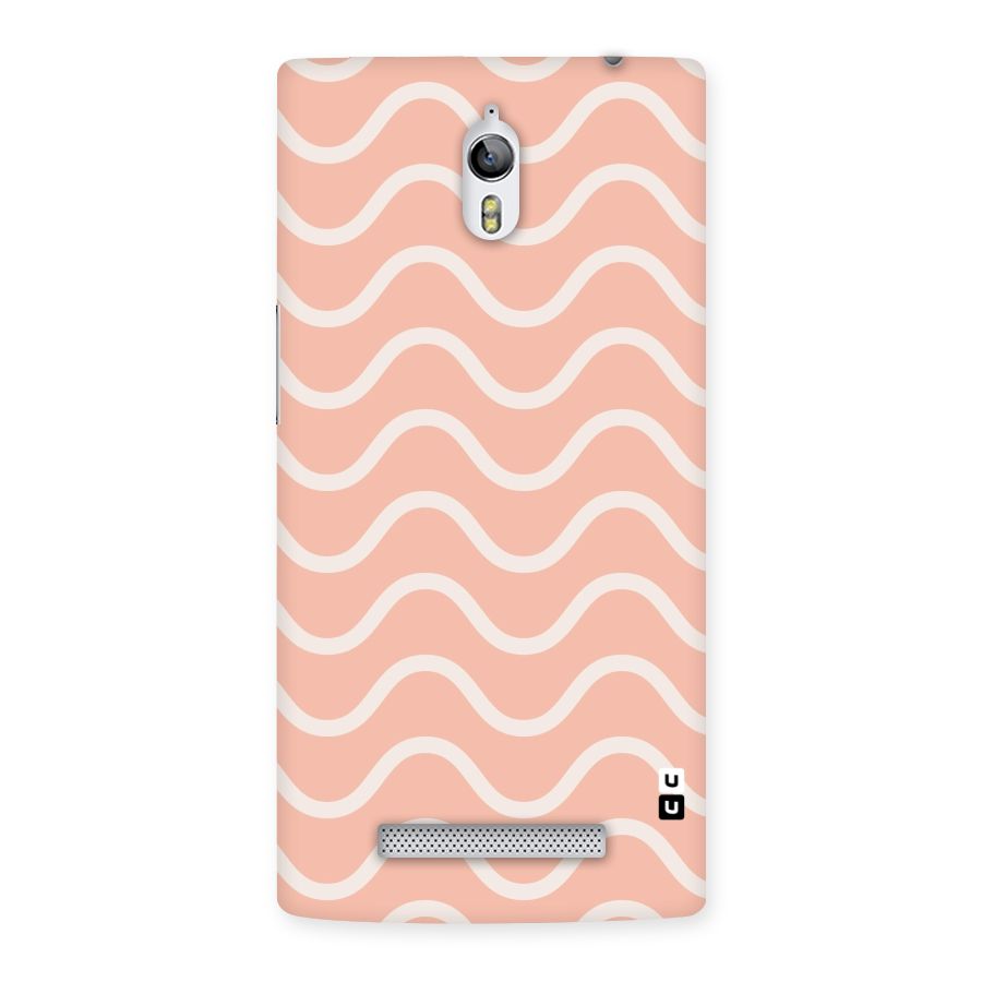 Pastel Peach Waves Back Case for Oppo Find 7