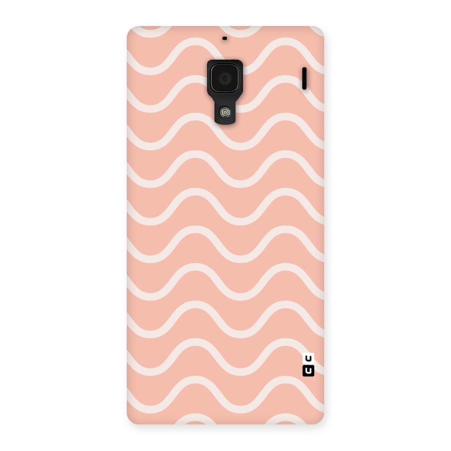 Pastel Peach Waves Back Case for Redmi 1S