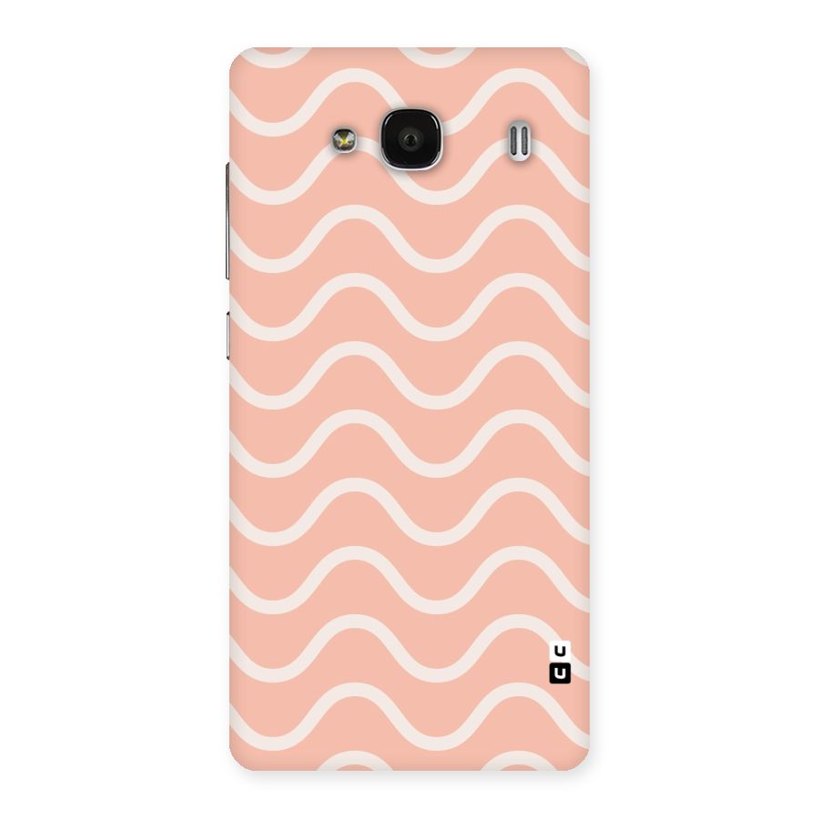 Pastel Peach Waves Back Case for Redmi 2