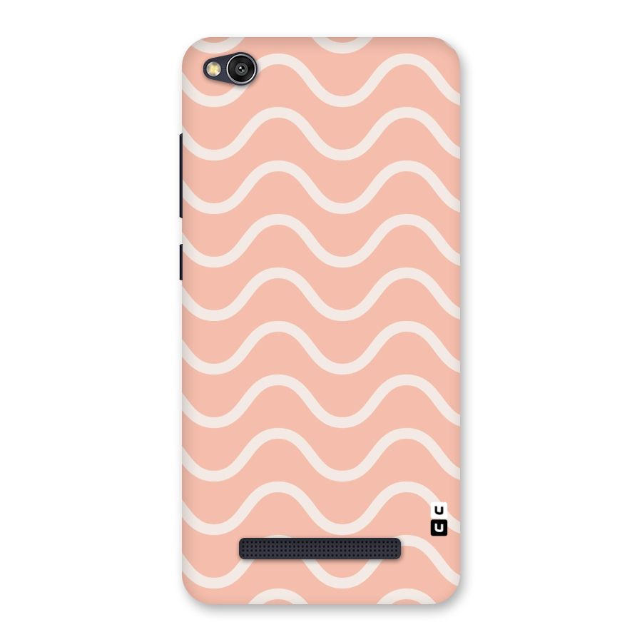 Pastel Peach Waves Back Case for Redmi 4A