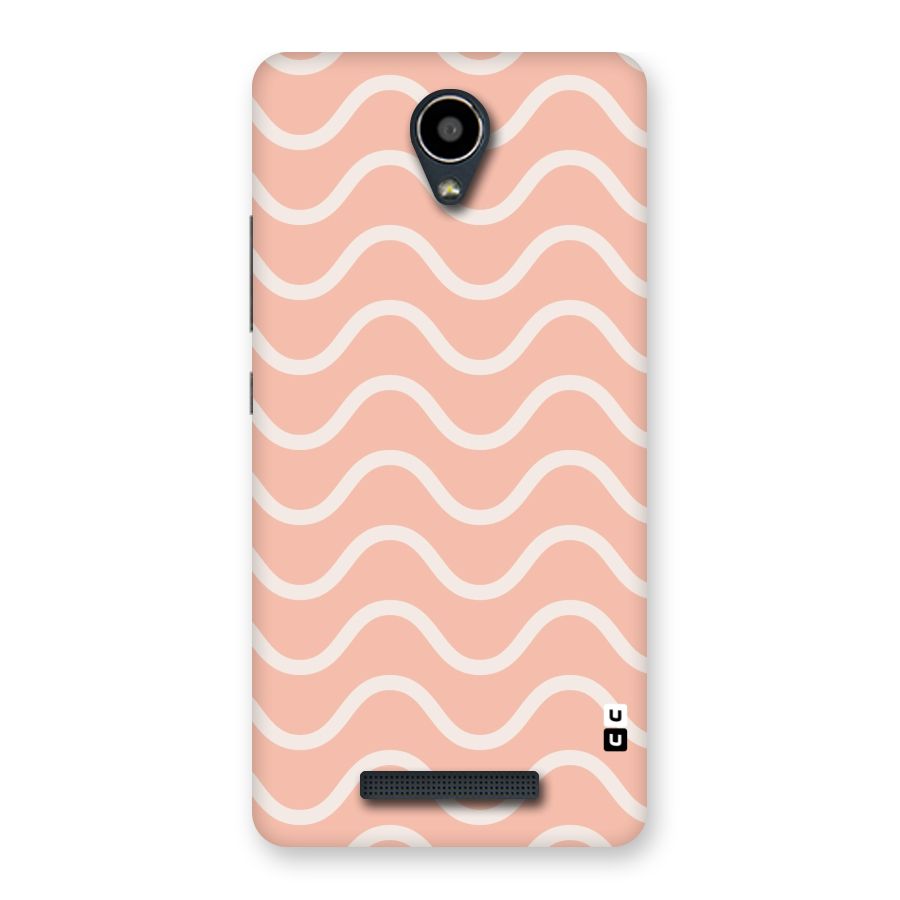 Pastel Peach Waves Back Case for Redmi Note 2