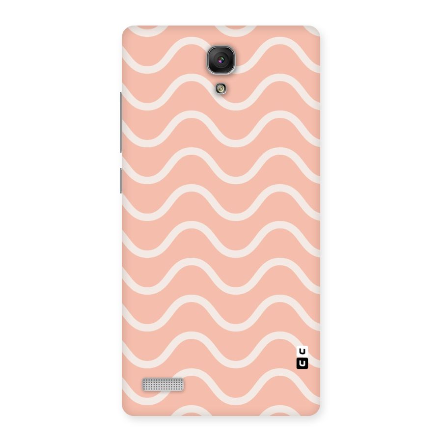 Pastel Peach Waves Back Case for Redmi Note Prime