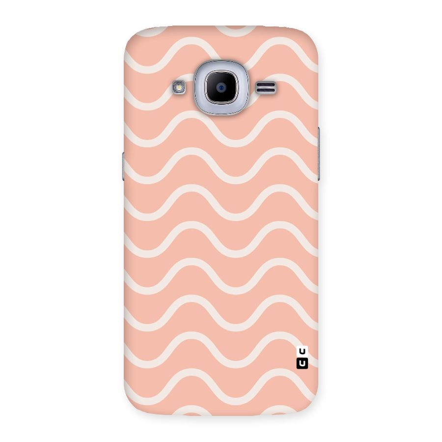 Pastel Peach Waves Back Case for Samsung Galaxy J2 2016