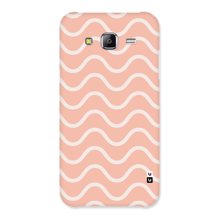 Pastel Peach Waves Back Case for Samsung Galaxy J5