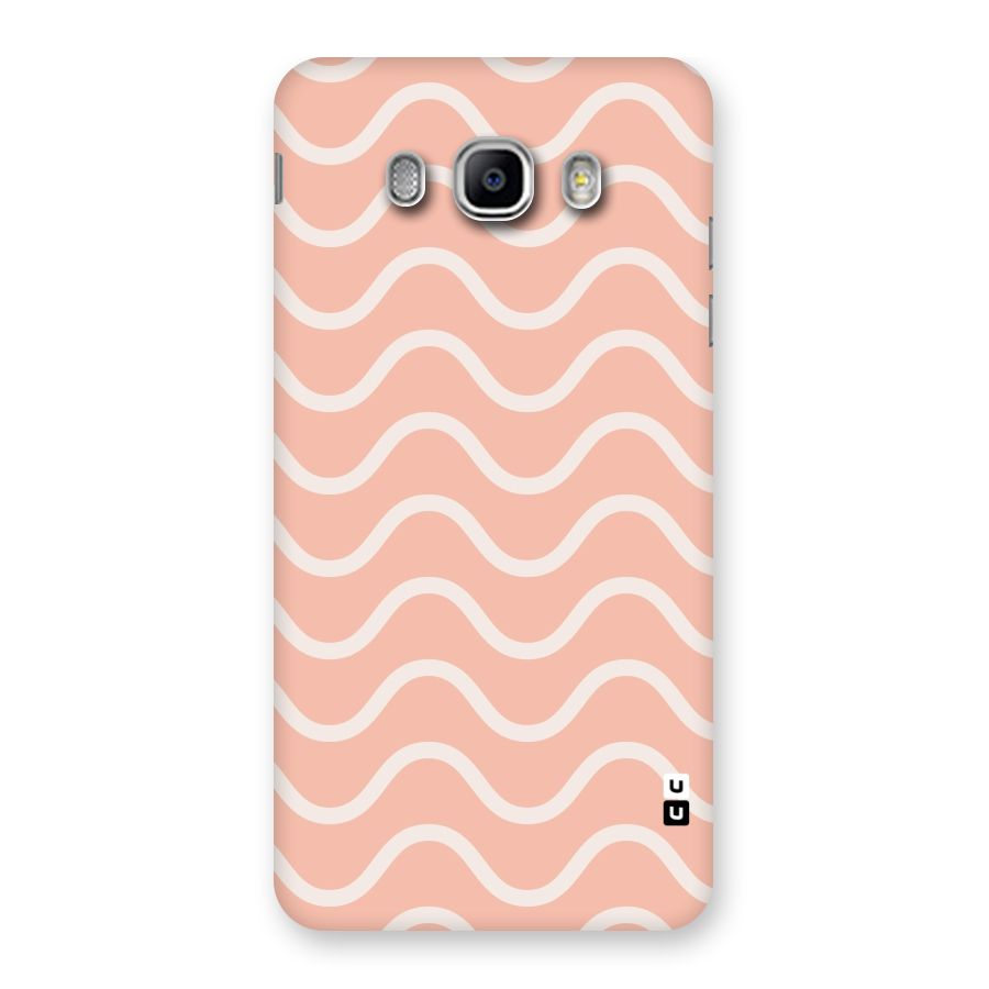 Pastel Peach Waves Back Case for Samsung Galaxy J5 2016