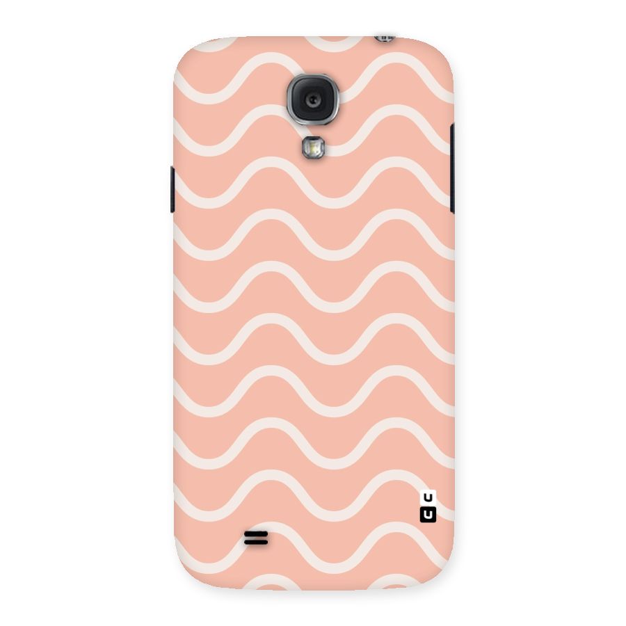 Pastel Peach Waves Back Case for Samsung Galaxy S4