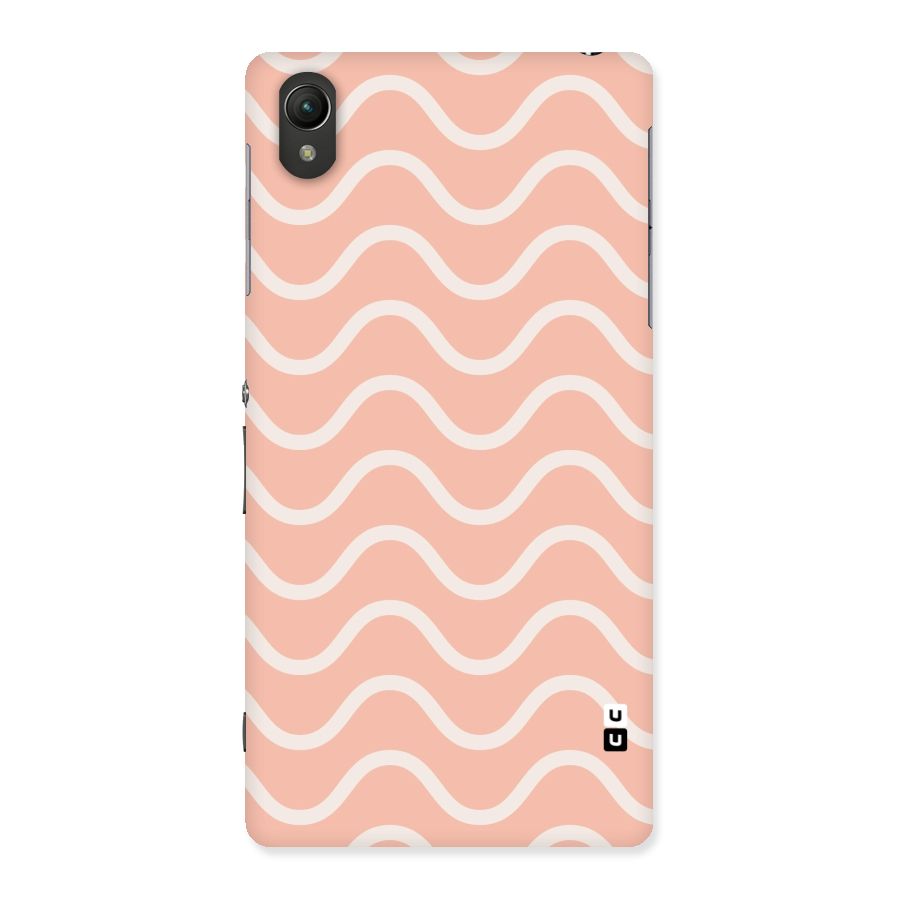 Pastel Peach Waves Back Case for Sony Xperia Z2