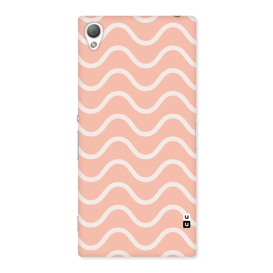 Pastel Peach Waves Back Case for Sony Xperia Z3
