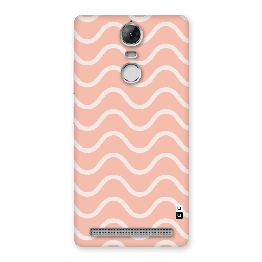 Pastel Peach Waves Back Case for Vibe K5 Note
