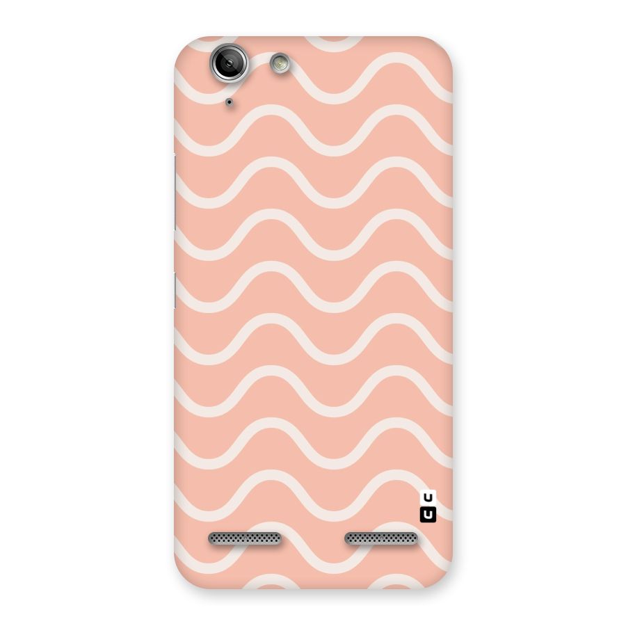 Pastel Peach Waves Back Case for Vibe K5 Plus