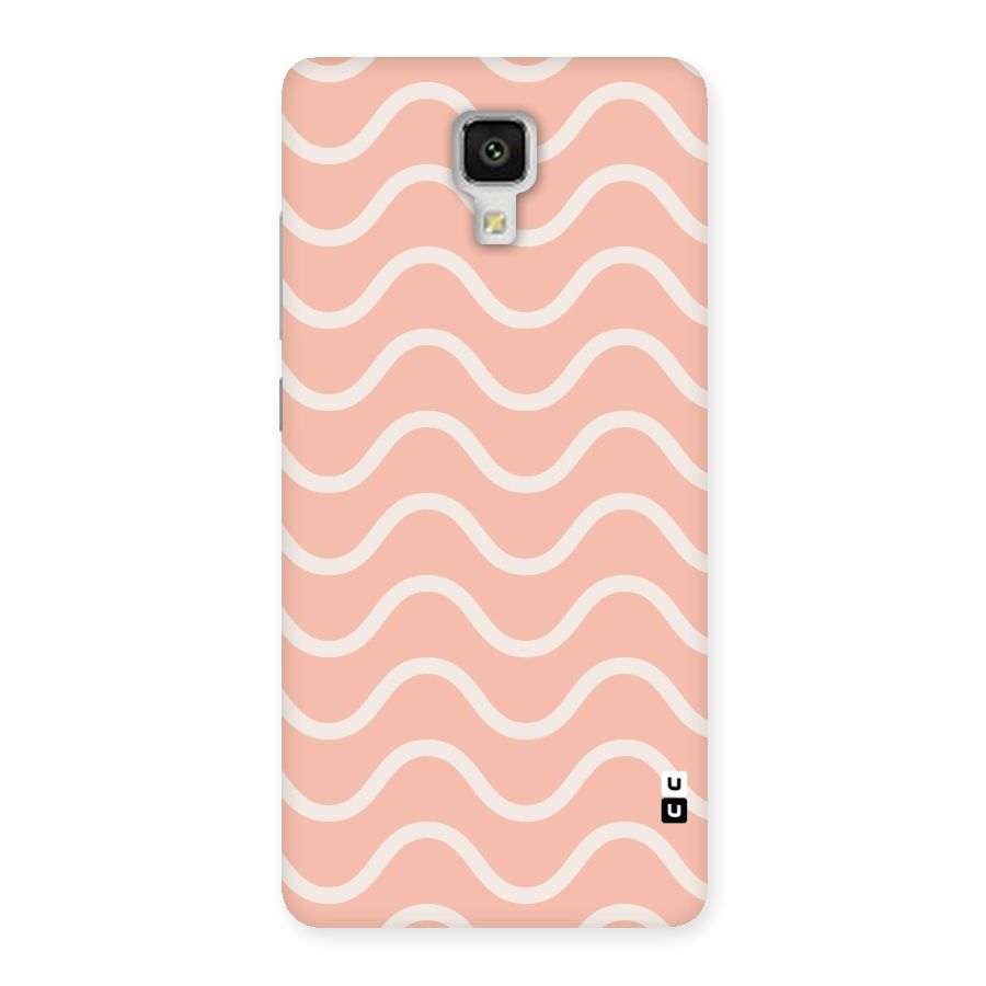 Pastel Peach Waves Back Case for Xiaomi Mi 4