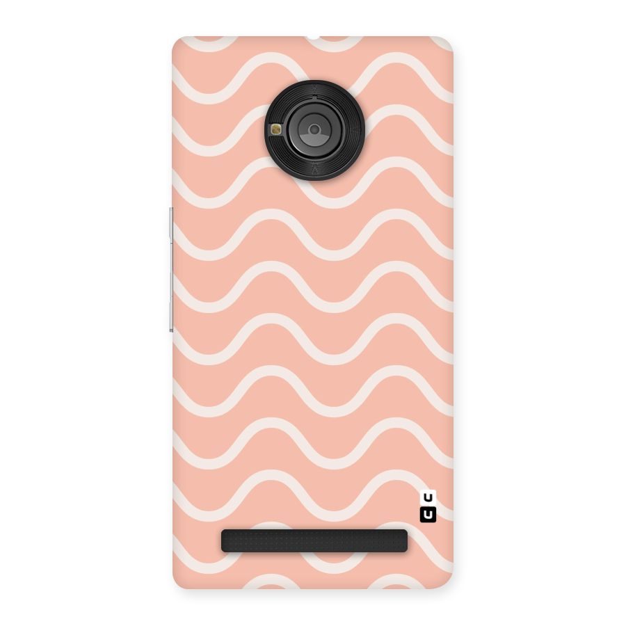Pastel Peach Waves Back Case for Yu Yuphoria