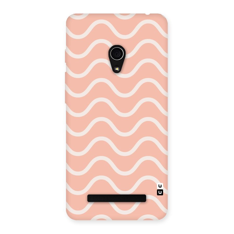 Pastel Peach Waves Back Case for Zenfone 5
