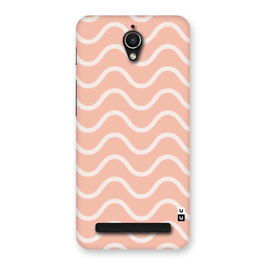 Pastel Peach Waves Back Case for Zenfone Go
