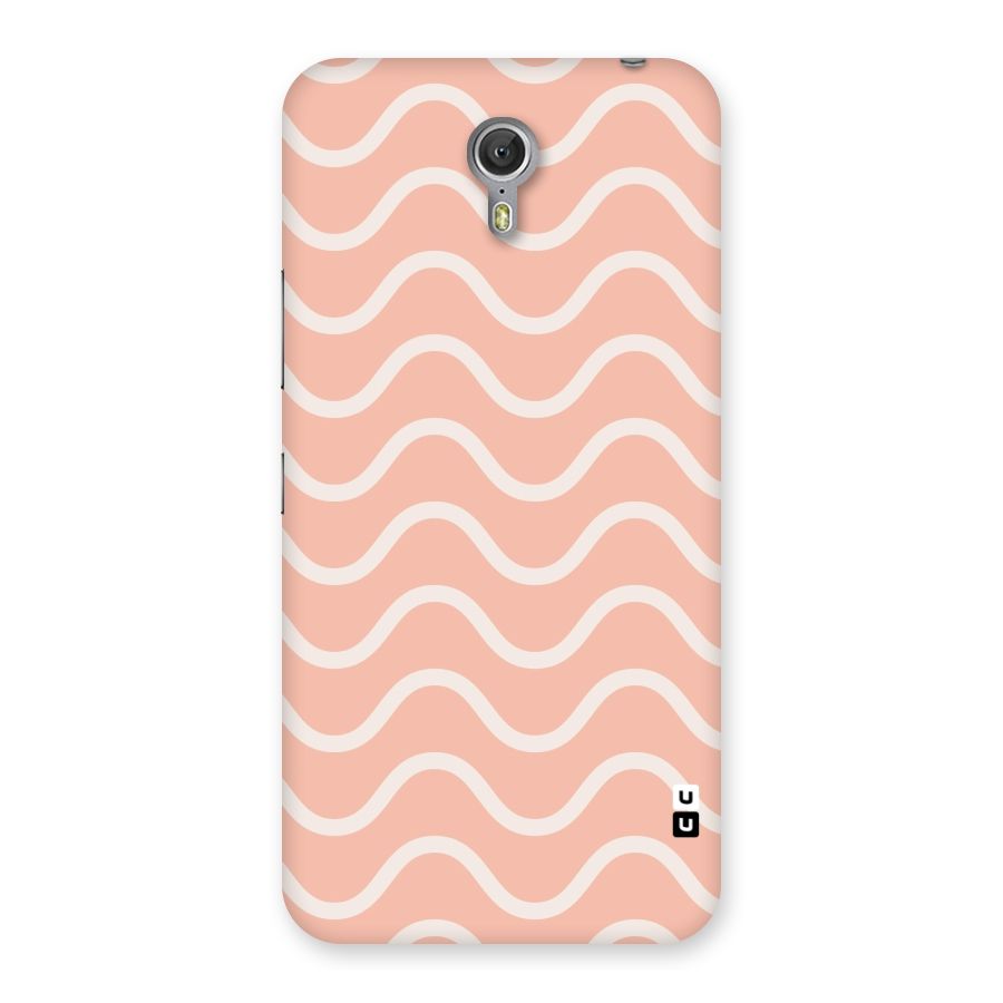 Pastel Peach Waves Back Case for Zuk Z1