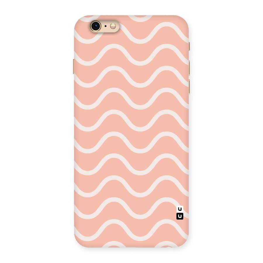 Pastel Peach Waves Back Case for iPhone 6 Plus 6S Plus