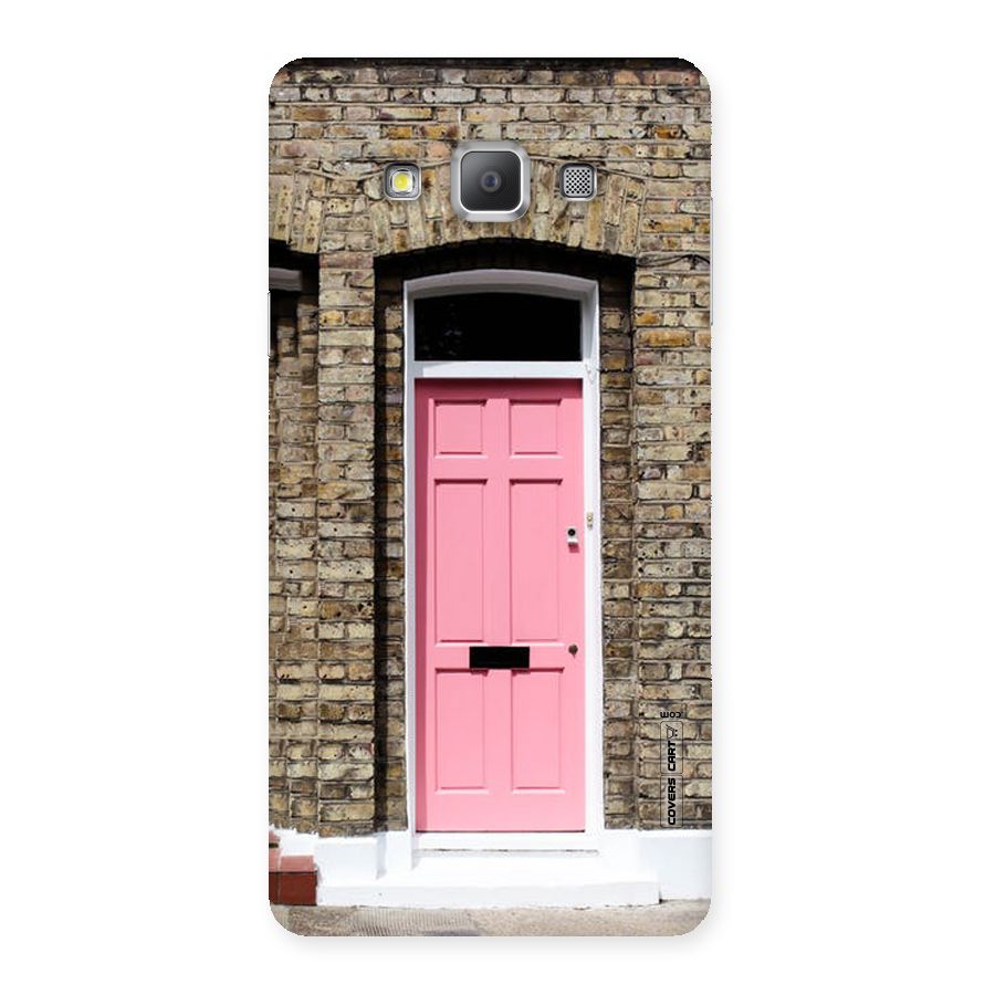 Pastel Pink Door Back Case for Galaxy A7