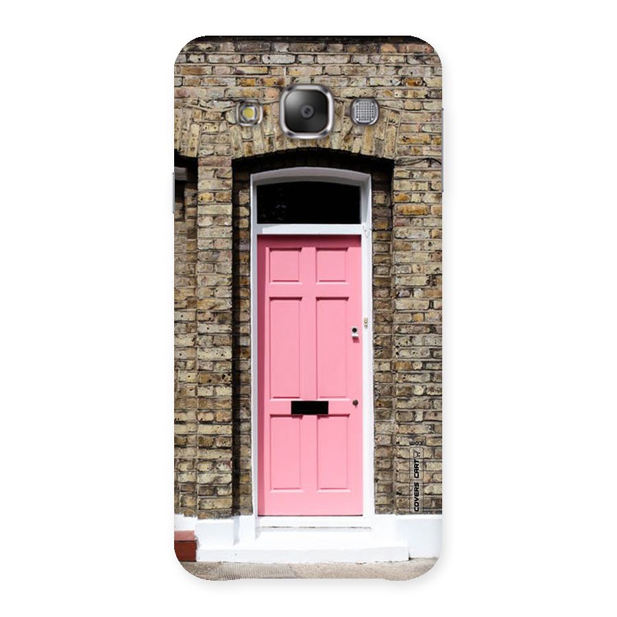 Pastel Pink Door Back Case for Galaxy E7