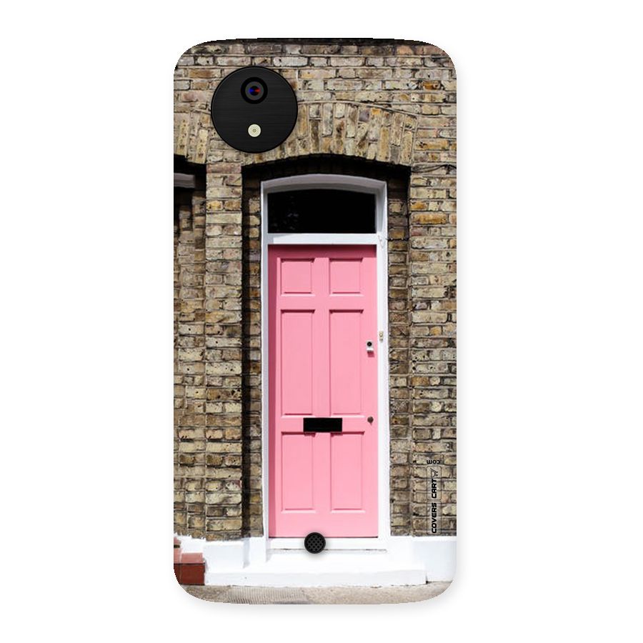 Pastel Pink Door Back Case for Micromax Canvas A1