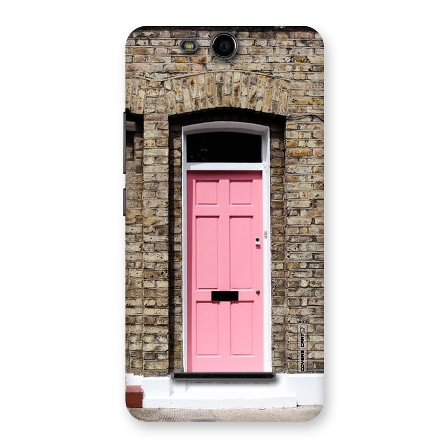Pastel Pink Door Back Case for Micromax Canvas Juice 3 Q392