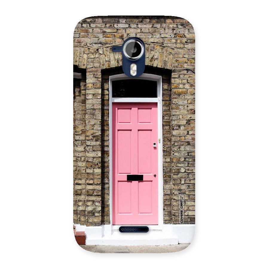 Pastel Pink Door Back Case for Micromax Canvas Magnus A117