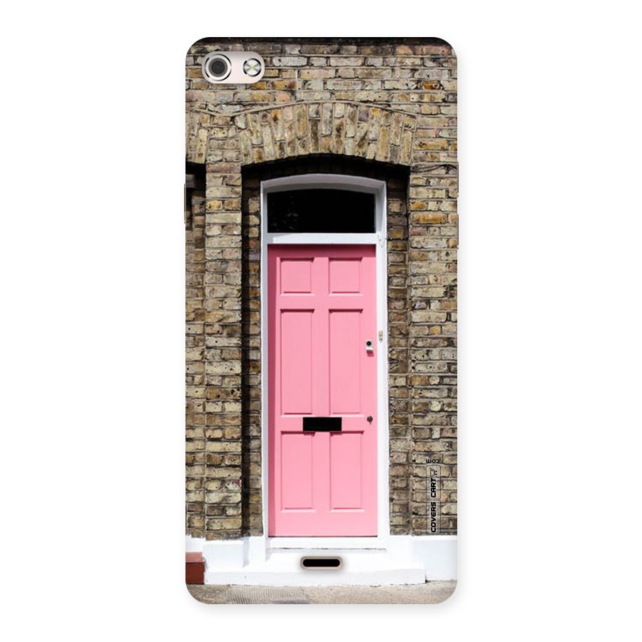 Pastel Pink Door Back Case for Micromax Canvas Silver 5