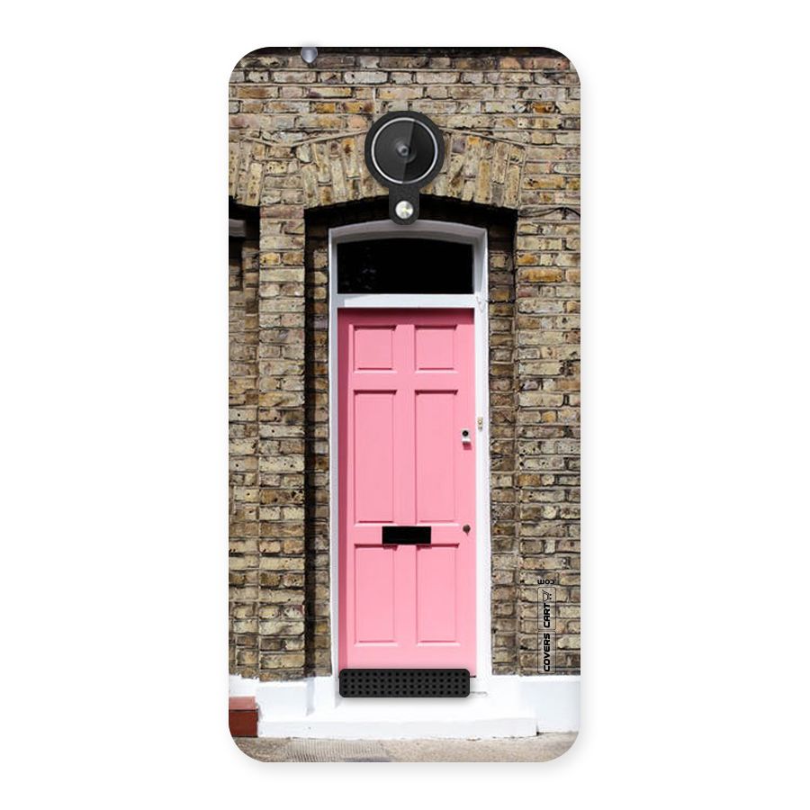 Pastel Pink Door Back Case for Micromax Canvas Spark Q380