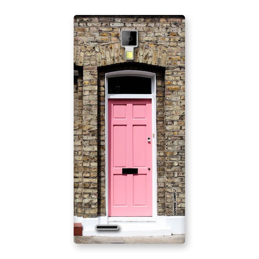 Pastel Pink Door Back Case for Micromax Canvas Xpress A99