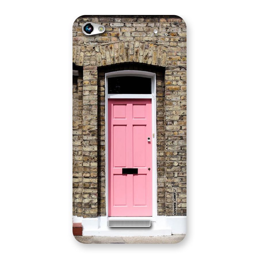 Pastel Pink Door Back Case for Micromax Hue 2