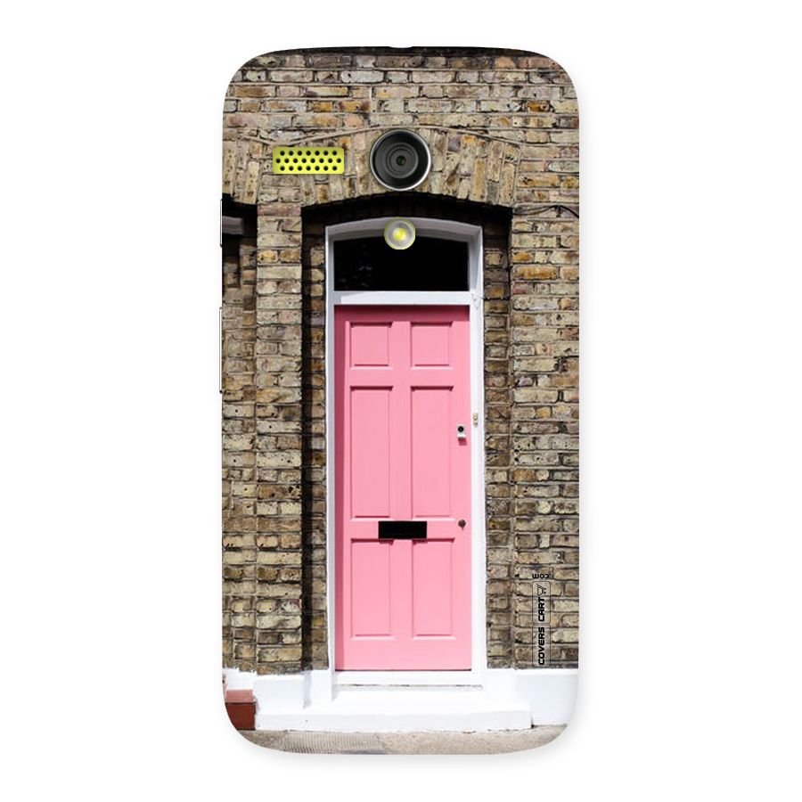 Pastel Pink Door Back Case for Moto G