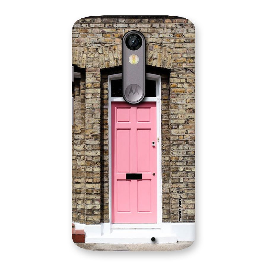 Pastel Pink Door Back Case for Moto X Force
