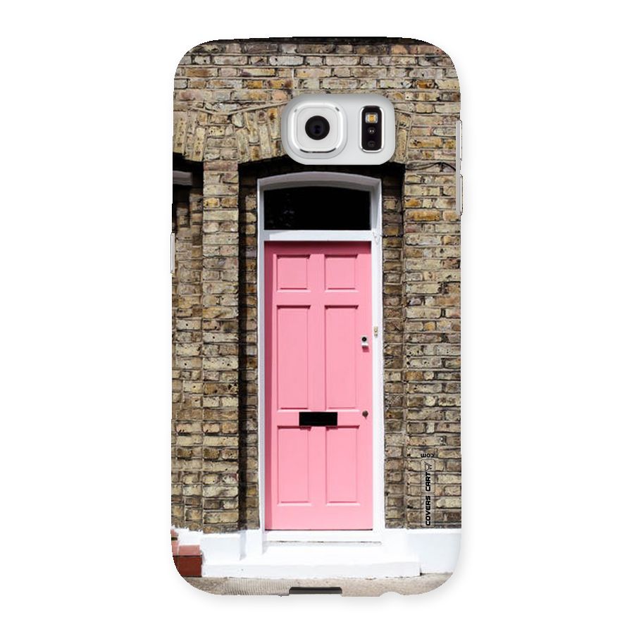 Pastel Pink Door Back Case for Samsung Galaxy S6