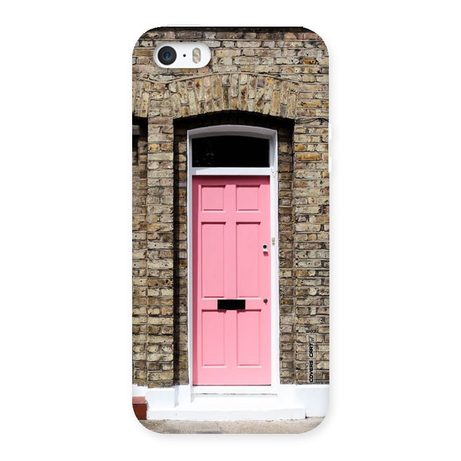 Pastel Pink Door Back Case for iPhone SE