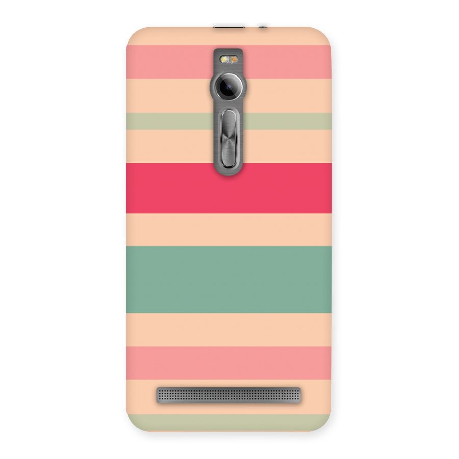 Pastel Stripes Vintage Back Case for Asus Zenfone 2