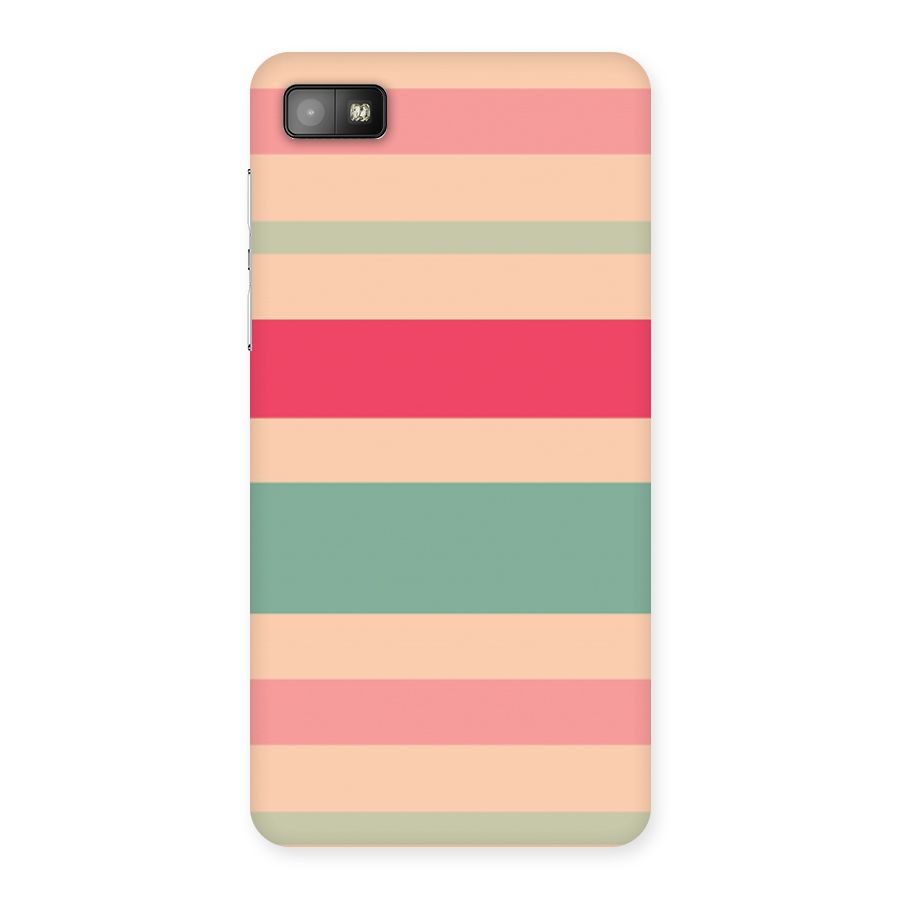 Pastel Stripes Vintage Back Case for Blackberry Z10