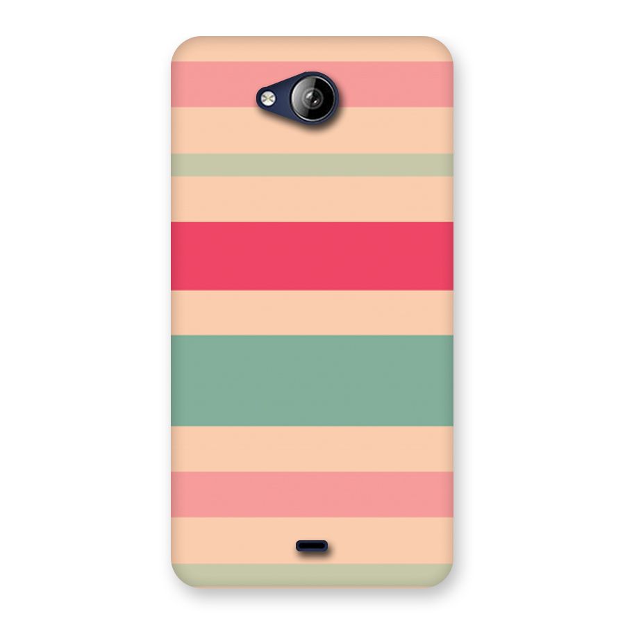 Pastel Stripes Vintage Back Case for Canvas Play Q355