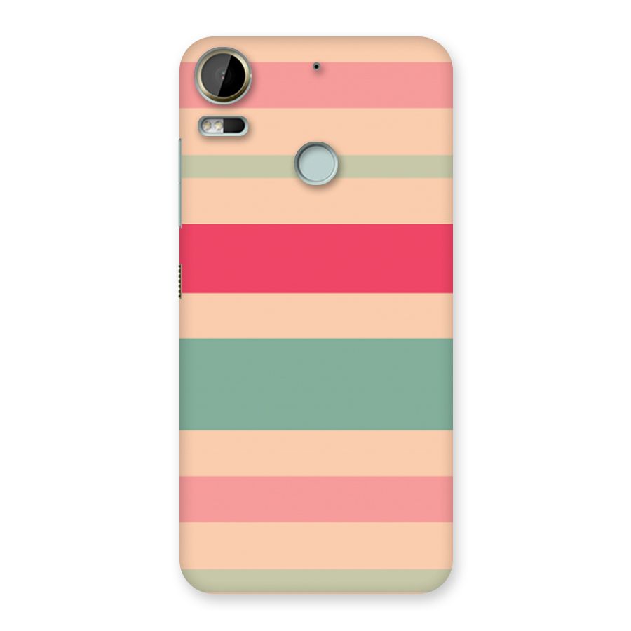 Pastel Stripes Vintage Back Case for Desire 10 Pro