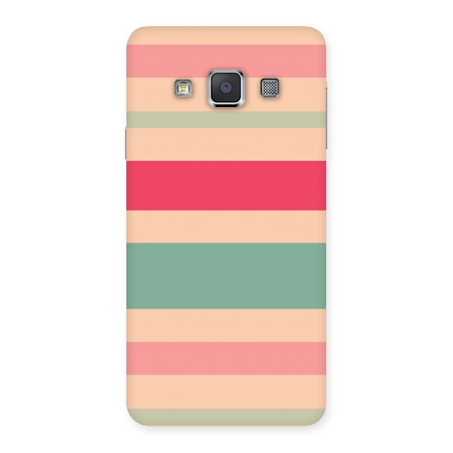 Pastel Stripes Vintage Back Case for Galaxy A3