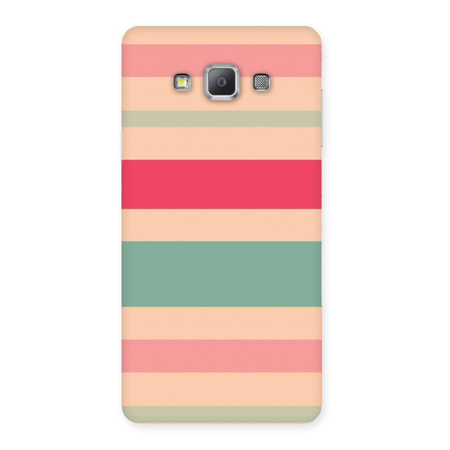 Pastel Stripes Vintage Back Case for Galaxy A7