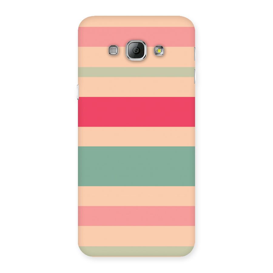 Pastel Stripes Vintage Back Case for Galaxy A8