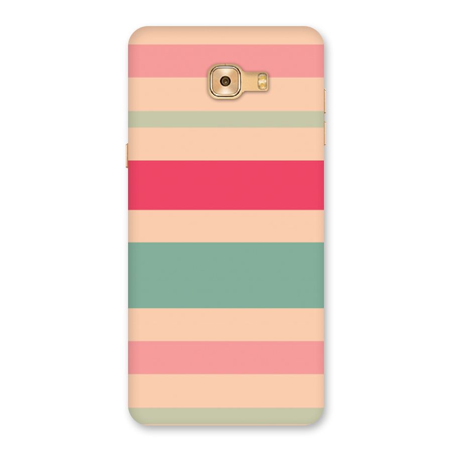 Pastel Stripes Vintage Back Case for Galaxy C9 Pro