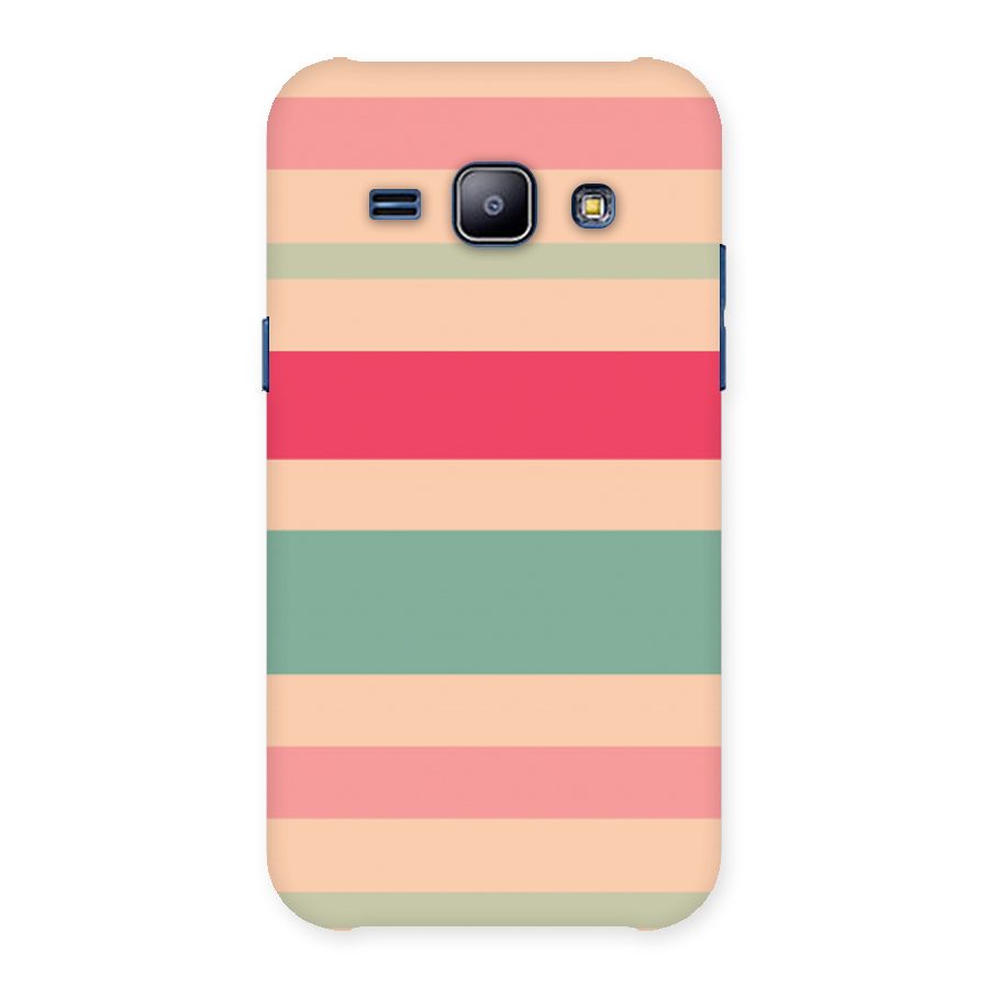 Pastel Stripes Vintage Back Case for Galaxy J1